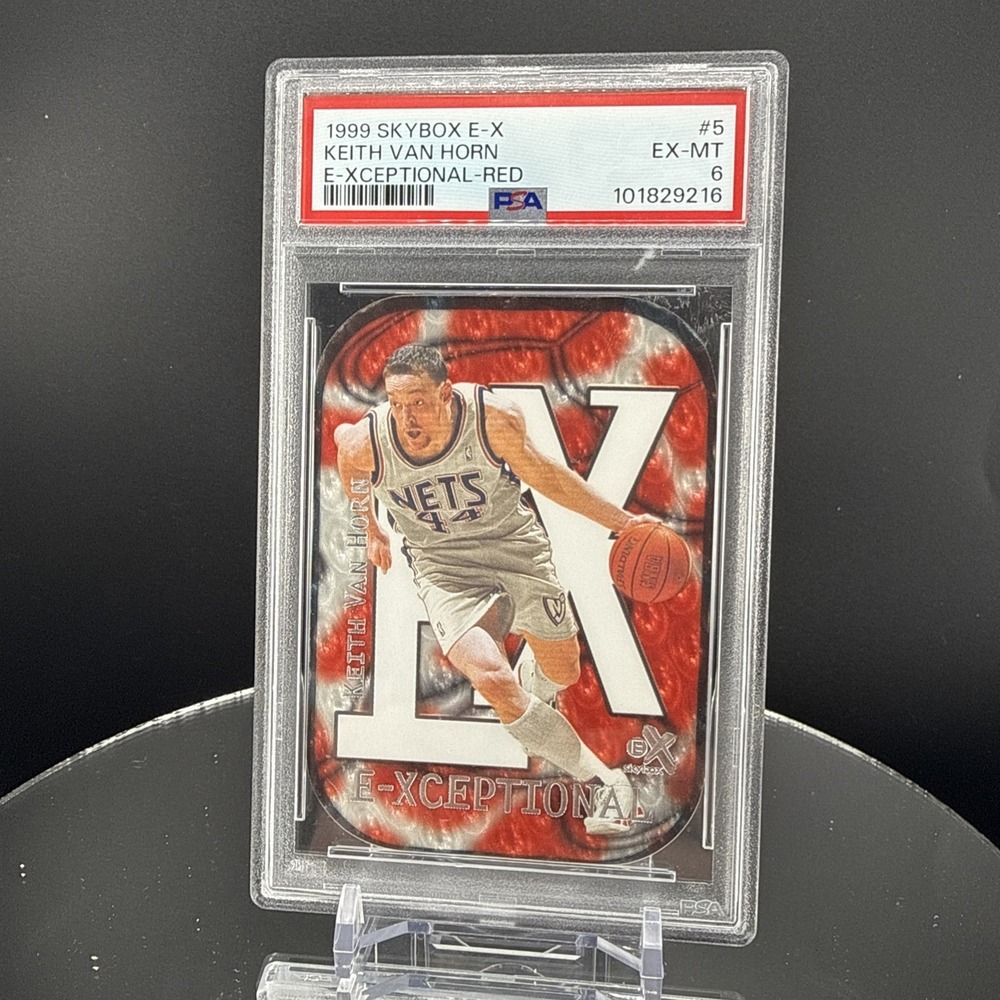 1999 Skybox E-X E-Xceptional #5 XC Keith Van Horn Red Die-Cut Insert PSA 6